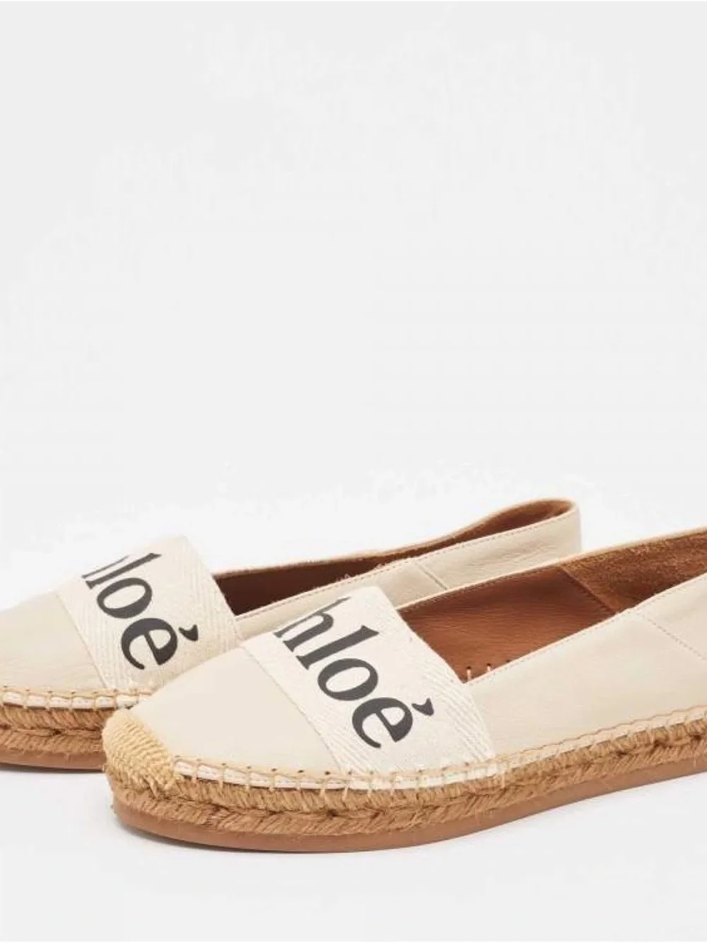 Chloé Leather Graphic Print Espadrilles